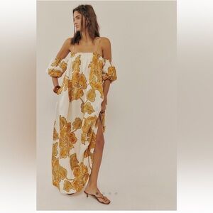 Hansen Floral Strapless Maxi Dress